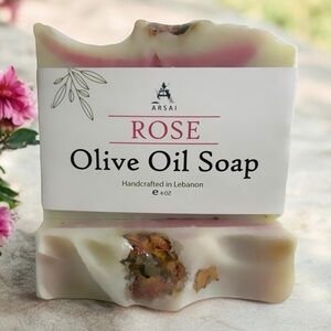 Rose Olive Oil Bar Soap - All-Natural & Handcrafted